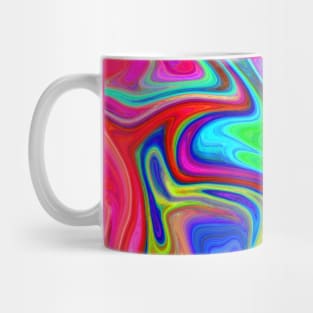 Abstract Colorful Marble Pattern Mug